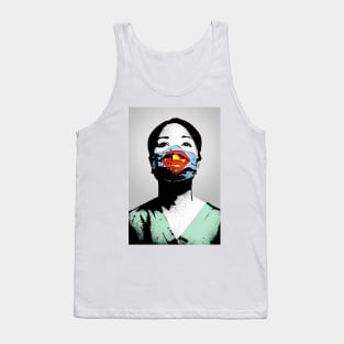 Banksy Nurse Superhero Tank Top